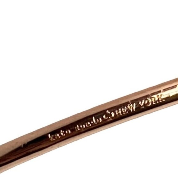 Kate Spade Ready Set Bow Rose Gold Bracelet Dust Bag Preppy Minimalist - Picture 6 of 7
